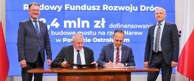 Budowa mostu na Narwi w Teodorowie z rządowym dofinansowaniem